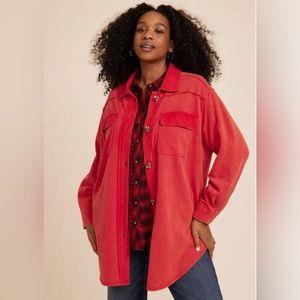 Maurices
Collegiate Shacket Candy Red